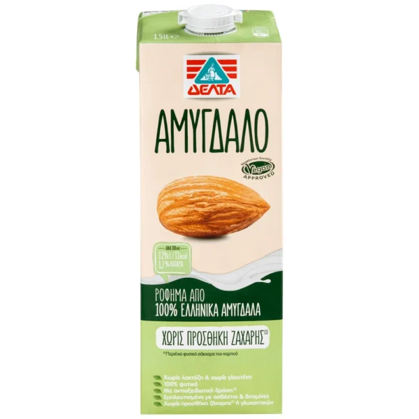 ΔΕΛΤΑ Ρόφημα Αμύγδαλο Χωρίς Ζάχαρη 1lt