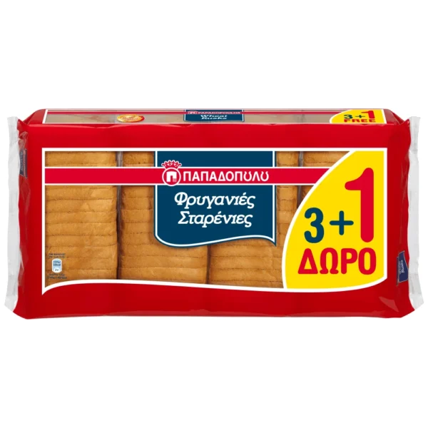 ΠΑΠΑΔΟΠΟΥΛΟΥ Φρυγανιές Σίτου 4x127gr