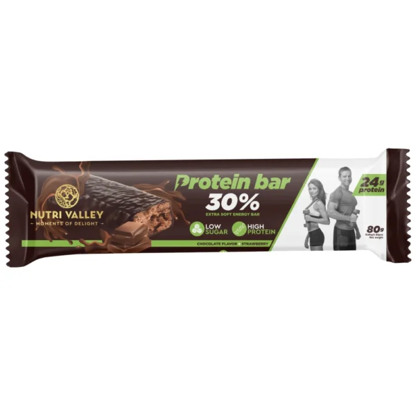 NUTRI VALLEY Μπάρα Πρωτεϊνης Σοκολάτα 80γρ