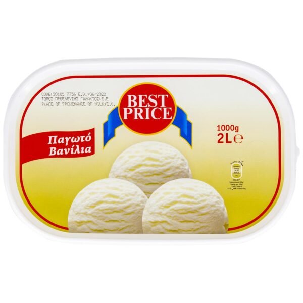 Best Price Παγωτό Βανίλια 2lt
