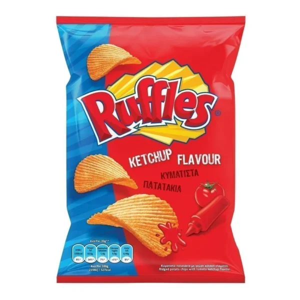 Ruffles Πατατάκια Κέτσαπ 105γρ