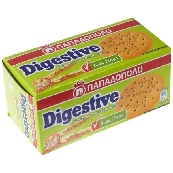 ΠΑΠΑΔΟΠΟΥΛΟΥ Digestive Μπισκότα Χωρίς Ζάχαρη 250gr