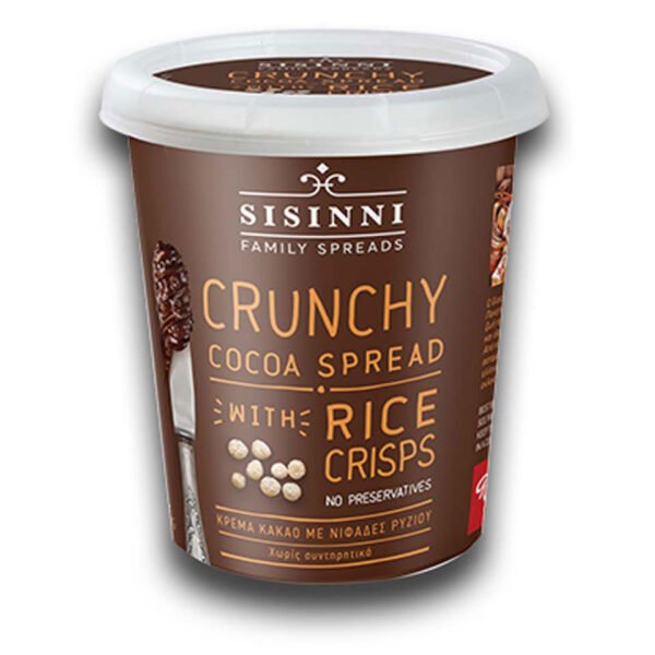 Sisinni Κρέμα Κακάο Crunchy Χωρίς Γλουτένη 400gr