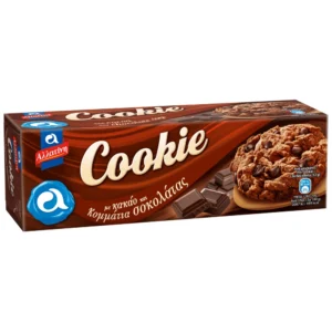 ΑΛΛΑΤΙΝΗ Cookie Μπισκότα με Κακάο και Κομμάτια Σοκολάτας 175gr