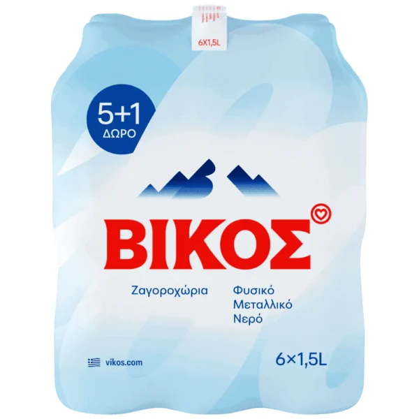 ΒΙΚΟΣ Νερό Φυσικό Μεταλλικό 6x1,5lt