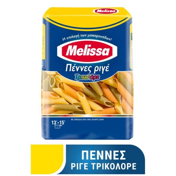 MELISSA Πέννες Ριγέ Τρικολόρε 500gr