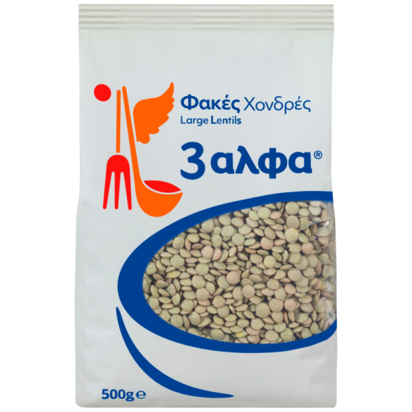 3ΑΛΦΑ Φακές Χονδρές 500gr