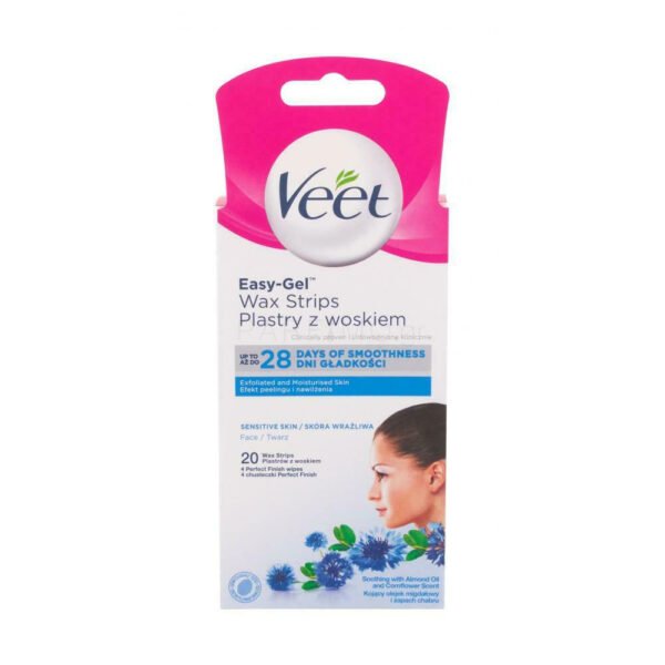 Veet Easy-Gel Ταινίες Αποτρίχωσης για το Πρόσωπο για Ευαίσθητες Επιδερμίδες 16τεμ