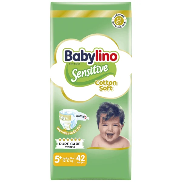 Babylino Sensitive Πάνες 42τεμ Nο5+ Οικονομική Συσκευασία (12-17Kg)