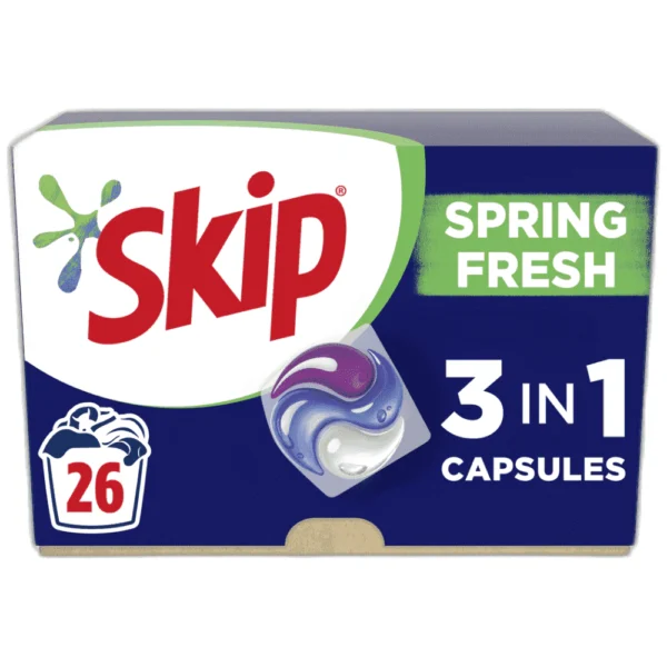 Skip 3ΣΕ1 Απορρ/κό Πλ/ου Ρούχων Κάψουλες Spring Fresh 38μεζ