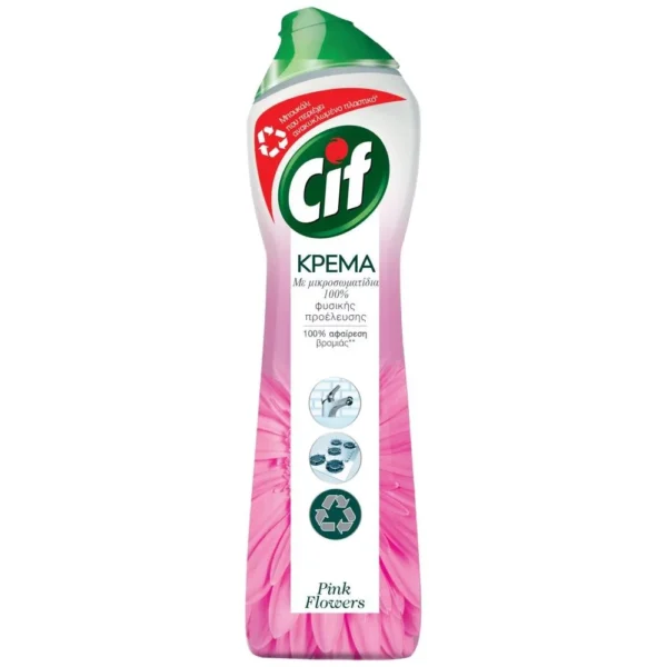 CIF Κρέμα Γενικού Καθαρισμού Pink Flowers 500ml