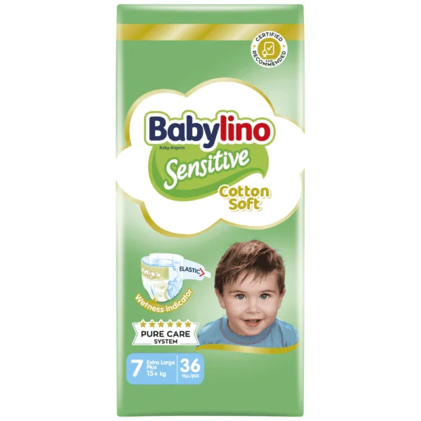 Babylino Sensitive Extra Large Plus Πάνες N.7 15kg+ 36τεμ Οικονομική Συσκευασία