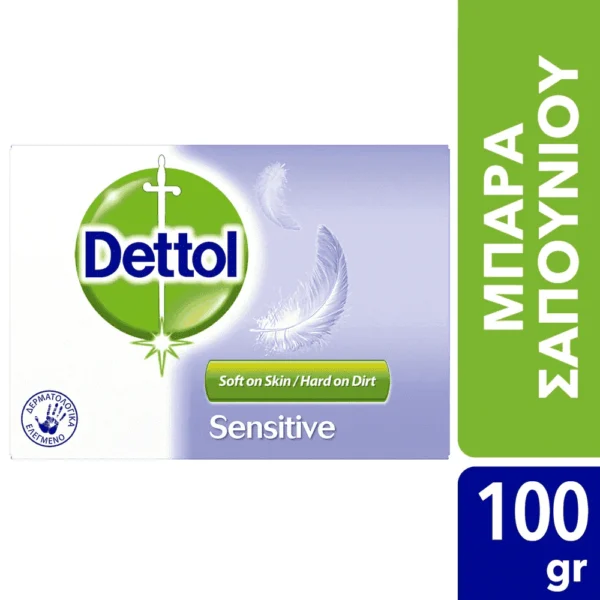 DETTOL Σαπούνι Sensitive με Γλυκερίνη 100gr