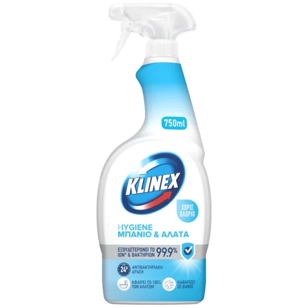 KLINEX Hygiene Υγρό Καθαρισ Μπάνιο Χωρίς Χλώριο Αντλία 750ml