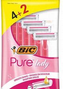 BIC Pure Lady Γυναικεία Ξυραφάκια (3 λεπίδες) 6 τεμάχια