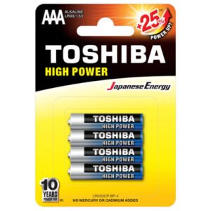 TOSHIBA Μπαταρίες Αλκαλικές ΑΑΑ 4τεμ