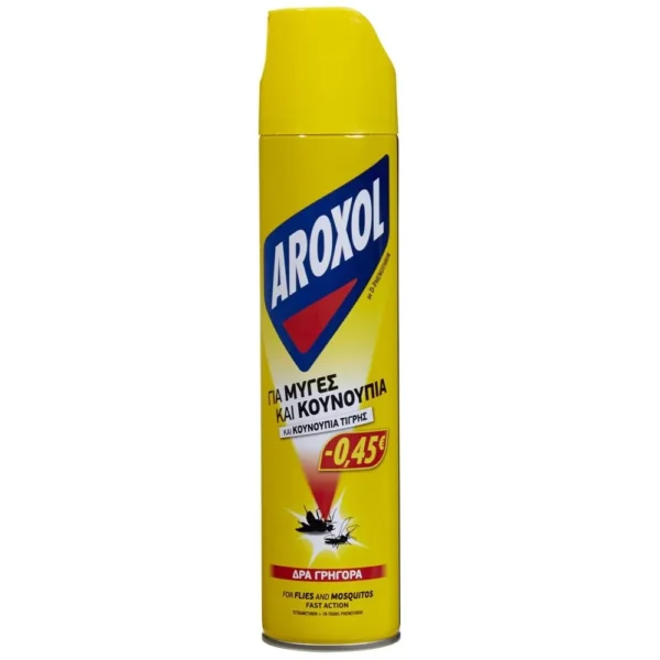 AROXOL Εντομοκτόνο Σπρέι για Μύγες & Κουνούπια 300ml
